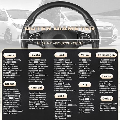 Microfiber Leather Steering Wheel Cover, for Mercedes Benz A250e Hatchback 2021-2025 Car Wheel Protector,Non-Slip Car Wheel Cover Protector Type D and Type O,Black-D in Saudi Arabia