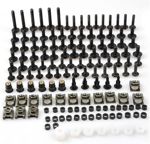 Bodywork Screws for H-ONDA CRF1000L Africa Twin CRF 1000L CRF1000 L CRF 1000 L 2015 2016 2017 2018 2019 Motorcycle Full Fairing Body Bolt Kit Screw Spire Speed Fastener Clip (Color : Black) in Saudi Arabia