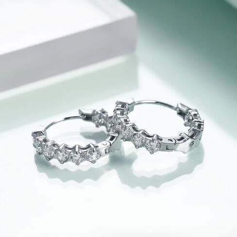 Rnivida cubic zirconia aring arring for women ، inside cz small alcons ، hypoallergenic in Saudi Arabia