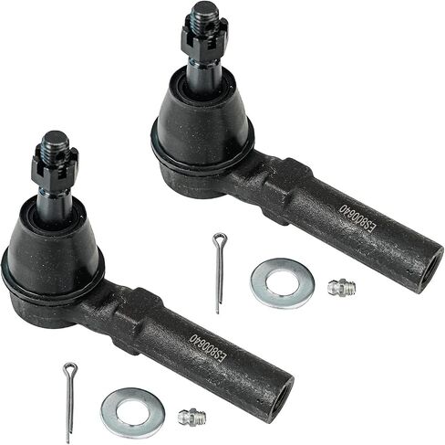 Detroit Axle - 2.4L RODS RODS Front Front Fors للفترة 2010-2017 CHEVROLET EDERNOX GMC TRAIN ، 2011 2012 2013 2014 2015 ، 4 RODS Inner & Outer TIE ، 2 أحذية ، استبدال in Saudi Arabia