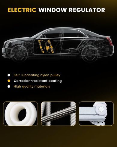 Power Window Regulator Without Motor,Front Driver Side Compatible with Mazda 3 & Mazda 3 Sport 2014 2015 2016 2017 2018,Replace# BHN959590PT BJS759590 BHN9-59-590-PT in Kuwait