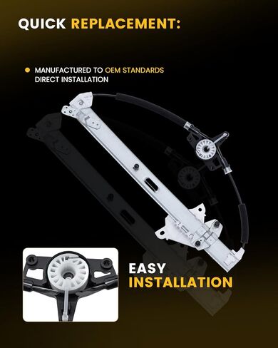 Power Window Regulator Without Motor,Front Driver Side Compatible with Mazda 3 & Mazda 3 Sport 2014 2015 2016 2017 2018,Replace# BHN959590PT BJS759590 BHN9-59-590-PT in Kuwait