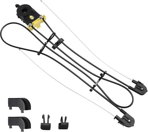 FUSCH Rear Power Sliding Window Regulator Compatible with Chevy Silverado 1500/2500HD/3500HD GMC Sierra 1500/2500HD/3500HD,Truck Back Sliding Window Regulator Replace# 25980205 777-031 in Saudi Arabia
