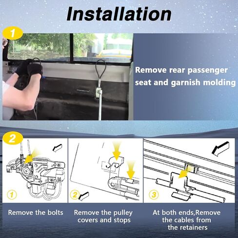 FUSCH Rear Power Sliding Window Regulator Compatible with Chevy Silverado 1500/2500HD/3500HD GMC Sierra 1500/2500HD/3500HD,Truck Back Sliding Window Regulator Replace# 25980205 777-031 in Saudi Arabia