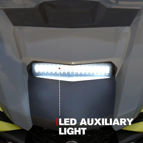 A & UTV Pro LED Hood Scoop Light for Yamaha Wolverine RMAX RMAX2 RMAX4 1000 2021-2025 ، Light Front Spot Light Light Drl Scoop Light for Yamaha Rmax 1000 in Saudi Arabia