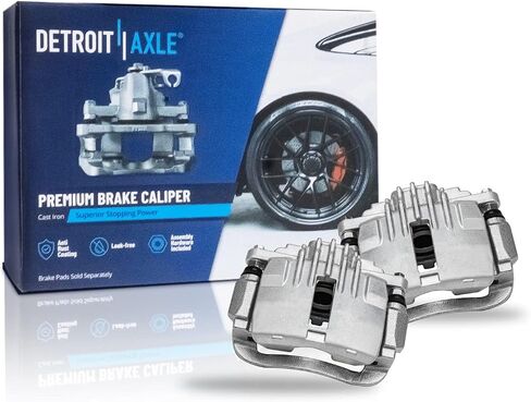 Detroit Axle - مجموعة الفرامل الخلفية لـ Chevy Blazer S10 GMC Jimmy Sonoma Isuzu Hombre Olds Bravada ، حفر ودوار فرامل محفور ، قرص فرامل الفرامل السيراميك بديل in Saudi Arabia