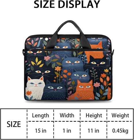 Laptop Shoulder Bag for Men Women Cow Print Sunflower Slim Briefcase Messenger Bag Waterproof 15.6 Inch Laptop Bag Carrying Case Fit 14-15.6 Inch Notebook Computer Tablet in Saudi Arabia