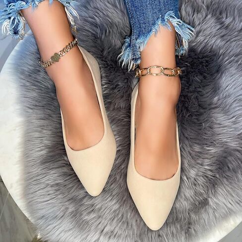 Bella Marie Angie Women's Classic Pointy Toe Ballet Flat Shoes in Kuwait