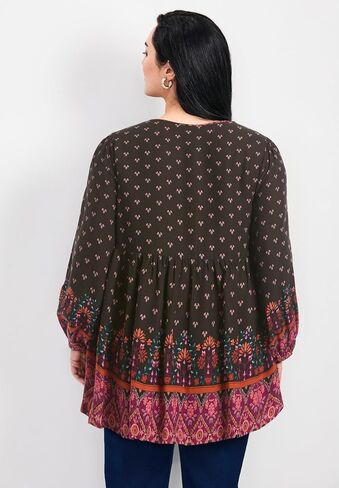نساء زائد الحجم كارا بلوسون بلوزة الفلوس in Kuwait
