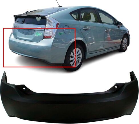 FITPARTS متوافقة مع غلاف الوفير الخلفي Fascia 2010-2015 Toyota Prius Base Five Four Four Three اثنين من هاتشباك قسط 10-15. تستعد جديد بدون ثقوب المستشعر. TO1100280 5215947916 in Saudi Arabia