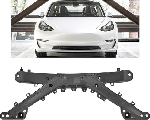 KUAFU Front Radiator Support Compatible with 2017-2023 Tesla Model 3 Replacement for 1110240-00-B Radiator Support Frame Radiator Core Support Assembly Plastic Black in Saudi Arabia