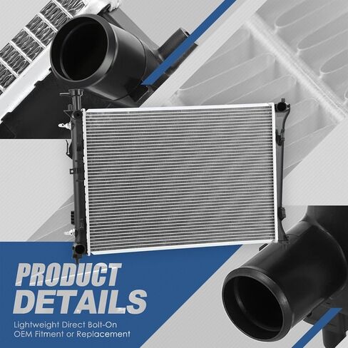 Auto Dynasty Radiator Compatible with 2010-2013 Forte Koup Forte5 2.0L 2.4L NA, DPI 13133 Factory Style 1-Row Cooling Radiator, Aluminum Core in Saudi Arabia