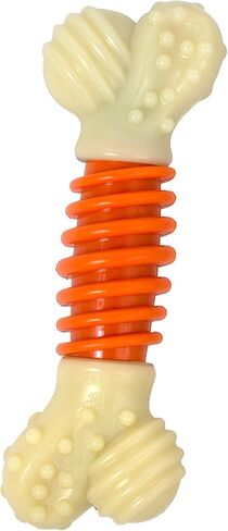 Nylabone PRO Action Dental Bone Power Chew Toy for Dogs, Dog Toys for Aggressive Chewers, Bacon Flavor, Medium - Up to 35 lbs, 1 Count in Saudi Arabia