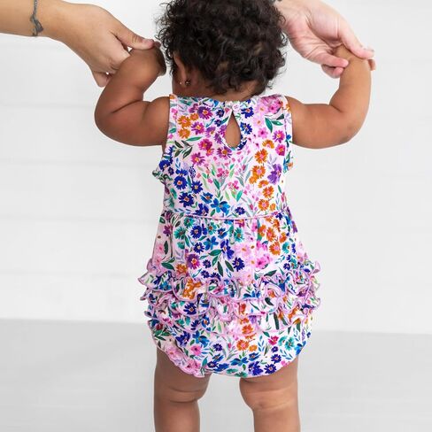 Little Sleepies Bubbler Romper for Girls, Soft Viscose from Bamboo One Piece, Baby Clothes in Saudi Arabia