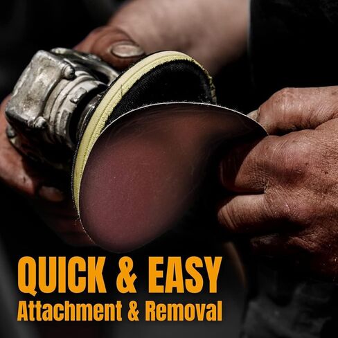 POWERTEC 45232-P2, 320 Grit, 6 Inch 6 Hole Hook and Loop Sanding Discs, Sandpaper for Random Orbital Sander, Air Sander, Pneumatic Sander, Dual Action Sander, 50PK in Kuwait