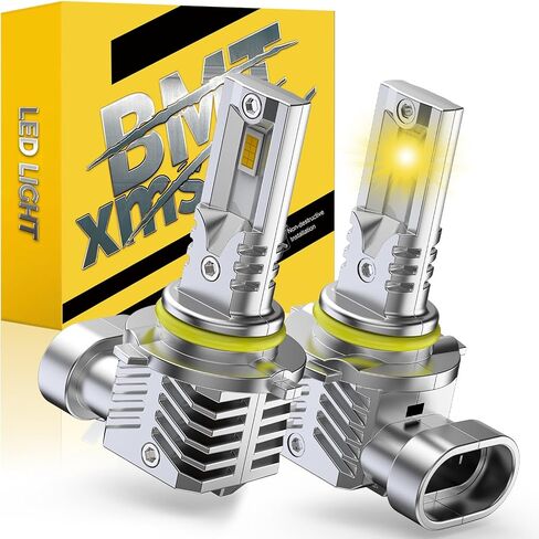 BMT XMS 9145/9140/H10 مصابيح ضوء الضباب - Switchback 6500k أبيض/3000 كبر الأصفر - ألوان مزدوجة أبيض صفراء ضباب الضباب ، حزمة 2 in Kuwait