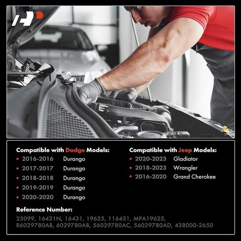 A-Premium Starter Motor Compatible with Jeep 2016-2020 Grand Cherokee, 2018-2023 Wrangler & Dodge Durango 2016-2020, 3.6L, 12V 1.2KW 11-Teeth CW, Replace# 56029780AC in Saudi Arabia