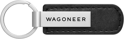 لجيب Wagoneer الأسود بو حزام الفضة المعدني شريط مفتاح الشعار in Kuwait