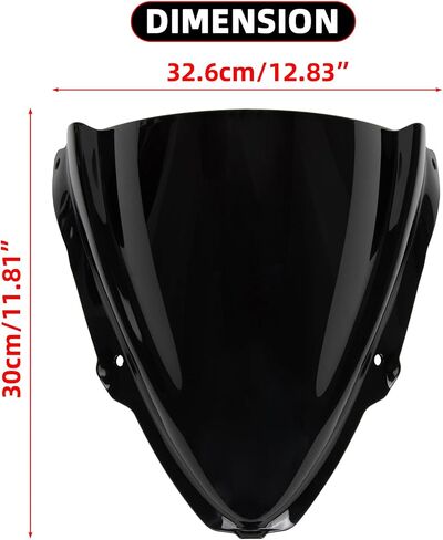 PSLER ZX6R الزجاج الأمامي-دبلبل الفقاعة الزجاجية ZX-6R الملحقات الزجاج الأمامي للدراجات النارية ل NINJA ZX6R ZX-6R ZX 6R NINJA 2024 2025 in Kuwait