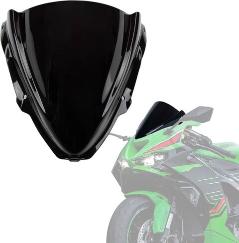 PSLER ZX6R الزجاج الأمامي-دبلبل الفقاعة الزجاجية ZX-6R الملحقات الزجاج الأمامي للدراجات النارية ل NINJA ZX6R ZX-6R ZX 6R NINJA 2024 2025 in Kuwait