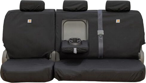 Covercraft Carhartt Super Dux Seatsaver Custom Custom Covers | يناسب 2011-2018 RAM 1500 ، 2019-2024 RAM 1500 Classic ، 2011-2024 RAM 2500/3500/4500 | 2nd الصف 40/60 مقعد مقعد ، سوبر دوكس الأسود in Saudi Arabia
