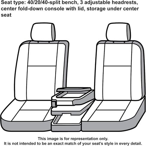 Covercraft Carhartt Super Dux Seatsaver Custom Custom Covers | SSC3480COBK | الصف الأول 40/20/40 مقعد مقعد | متوافق مع 2019-2020 Ford F-150 ، 2019-2022 F-250/F-350/F-450/F-550 | أسود in Saudi Arabia