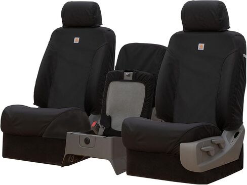 Covercraft Carhartt Super Dux Seatsaver Custom Custom Covers | SSC3480COBK | الصف الأول 40/20/40 مقعد مقعد | متوافق مع 2019-2020 Ford F-150 ، 2019-2022 F-250/F-350/F-450/F-550 | أسود in Saudi Arabia