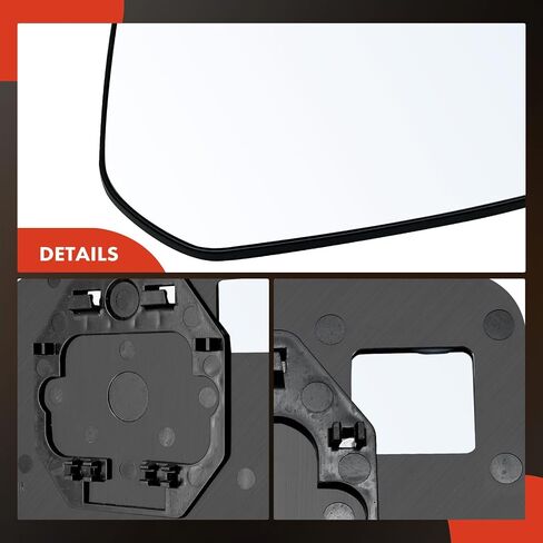 A-Premium جانب الركاب الأيمن من الزجاج غير المذرع مع لوحة الدعم-متوافق مع Mitsubishi Mirage 2014-2015 2017-2023 ، Mirage G4 2017-2023-عرض الجانب الخارجي مرآة محدبة in Saudi Arabia
