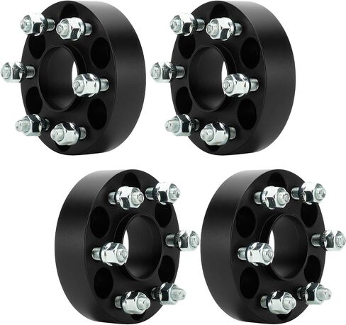 6x4.5 m12x1.25 studs 6 Lugs Wheel Spacers 66.1mm bore مع استبدال hubcentric لـ Nissan 2005-2023 Frontier ، 2005-2014 Pathfinder ، 2005-2015 Xterra ، 1.5 "6x114.3mm adapter 4pcs in Saudi Arabia
