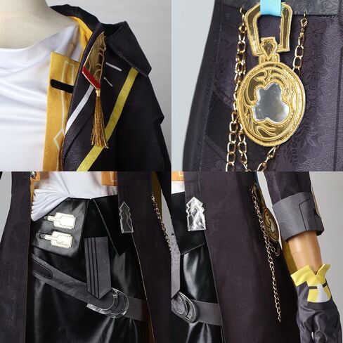 Cos-Animefly Trailblazer Style Cosplay Costume Set, Sci-Fi Uniform Jacket Pants Belt Gloves for Halloween Party or Stage Wear in Saudi Arabia