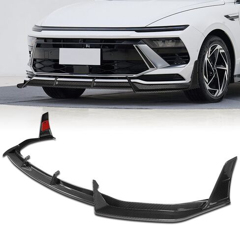 Front Bumper Spoiler Lip STP-Style 5PCS ABS Fit for 2024-2025 Hyundai Sonata Base, Car Mods Exterior Accessories Replacement Parts Assembly, Air Chin Body Kit Splitter (Painted Black) in Kuwait