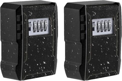 UPGRADE Extra Large Capacity Key Lock Box, Weatherproof Wall Mount Key Box for Car Keys, Fob, House Keys, Key Safe Security Storage Lock Box for Indoor, Outdoor, Garage, Garden, Store in Saudi Arabia