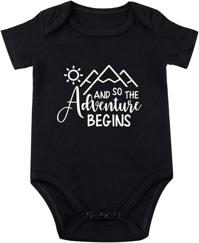And So The Adventure Begins Bodysuit for Baby Coming Soon Bodysuit Let The Adventure Begin Baby Bodysuit Newborn in Kuwait