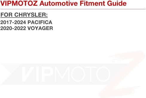 VIPMOTOZ 4PC الكامل LED شريط جانب شريط الضوء Fender Fender مصباح وقوف السيارات متوافق مع 2017-2023 Chrysler Pacifica 2020-2023 Voyager Chrome Horp in Saudi Arabia
