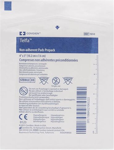 Complete Medical KE1050 3 x 4 Telfa Non-Adherent Dressing Sterile 1s - Box of 50 in Saudi Arabia
