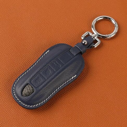 لغطاء مفتاح Porsche Leather مفتاح FOB مع قشرة مفتاح المفاتيح متوافقة مع 2020-2021 Porsche Panamera ، Cayenne-Black in Kuwait