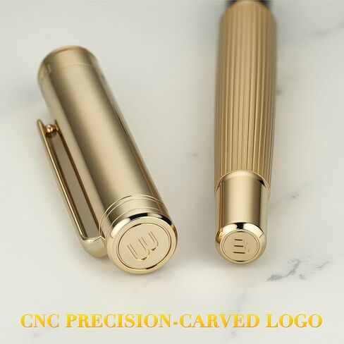 BEILUNER Lighthouse series Rollerball pen, matte black pen body, exquisite vertical lines, Schneider 850 refill, suitable for men, office, professionals, exquisite and chic designer pen in Kuwait