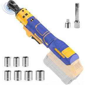3/8 "مفتاح الربط اللاسلكي المتوافق مع بطاريات DeWalt 20V Max (بدون بطارية) مفتاح Ratchet الممتد مقاس 6 بوصات ، ومسجلة مسجلة 60 قدمًا ، وسائقًا كهربائيًا كهربائيًا مع سرعة متغيرة السرعة in Kuwait
