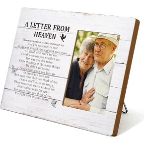 Picture Frame Wall Table Sympathy Gift Photo Frames Memorial Gifts for Loss of Mother Father Grandparents Memorial Remembrance Gift for Loss Wooden Picture Frames for Loved One In Heaven Friends in Kuwait
