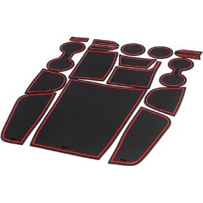 الحصير الجيب لبطانة القطع للبطانة لنيسان روغ 2021-2024 2025 الملحقات الداخلية غير الانزلاق حامل كأس الغبار ، حصير بطانة وحدة التحكم المركزية ، بطانات جيب الأبواب 17 مساءً in Kuwait