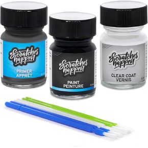 ScratchesHappen Exact-Match Touch Up Paint Kit - Lead Foot Gray (JX/M7394A) for Ford - Preferred (Paint + Clear Coat + Primer) in Kuwait