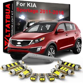 LED INTERIOR LIGHT KIT Package Package Package لـ KIA Sportage SL 2011 2012 2013 2014 2015 2015 ، Super Bright 6000K White Plusts + Tool Tool in Kuwait