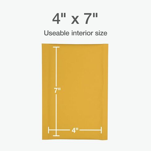 Quality Park Bubble Mailers, 6 x 9 Shipping Envelopes, Self-Seal, Durable Brown Kraft Padded Envelopes, Redi-Strip Peel Off Closure, 50 Per Box (QUA85755) in Saudi Arabia
