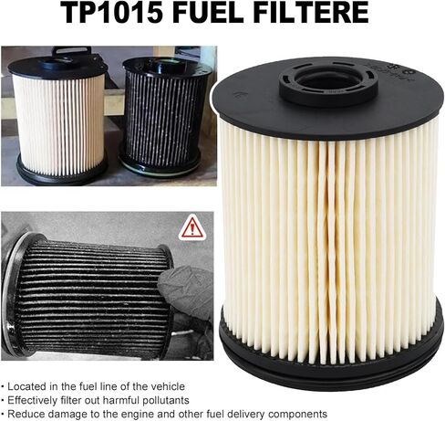 6.6L Duramax Filter Set PF26 Oil Filter & TP1015 Fuel Filter Compatible with 2020-2024 Chevy Silverado/GMC Sierra2500HD 3500HD | OE Replacement (Part# PF26, TP1015) in Saudi Arabia