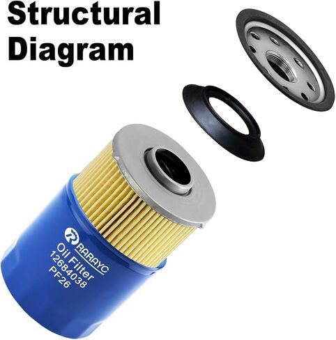6.6L Duramax Filter Set PF26 Oil Filter & TP1015 Fuel Filter Compatible with 2020-2024 Chevy Silverado/GMC Sierra2500HD 3500HD | OE Replacement (Part# PF26, TP1015) in Saudi Arabia