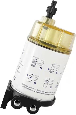 S3213 مرشح الوقود مجموعة فاصل مياه الوقود البحري مع وعاء واضح و 3/8 "Barb X 1/4" NPT بديل لمحرك البحرية الخارجي الزئبق استبدال# 35-60494-1 ، S3213 ، 18-7932-1 ، 18-17928 in Saudi Arabia
