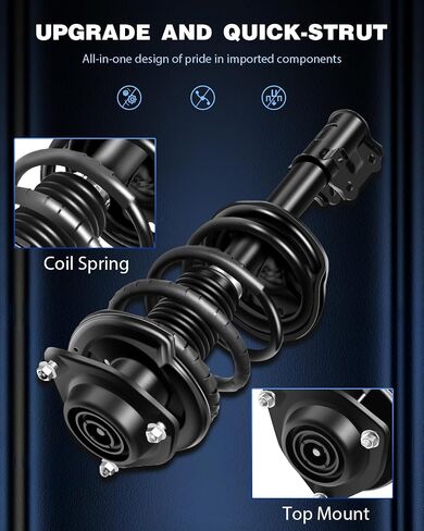 ECCPP COMPLITY STRUTS SPRING SHEPBLY ASSORBER FIND 2000-2006 لـ HYUNDAI ELANTRA (الزوج الأمامي) in Saudi Arabia