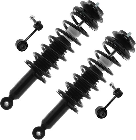 Detroit Axle - 2.0L Rear Struts Sway Bars for 2012-2016 Subaru Impreza 2 Struts with Coil Spring Assembly 2 Stabilizer Sway Bar End Links Suspension Kit Replacement in Saudi Arabia