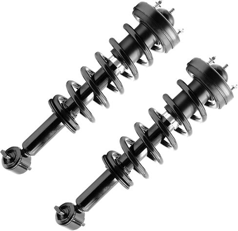 Detroit Axle - 2 Strutts For Ford 2018-2022 Expedition Lincoln Navigator ، 2019 2020 2021 STRUTS مع استبدال تجميع الربيع للملفات السريعة التعليق الكامل in Saudi Arabia
