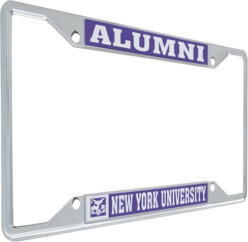 Desert Cactus New York University NYU Violets Car Accessories Metal License Plate Frame and Tag Holder for Front or Rear of Car (Alumni) in Saudi Arabia